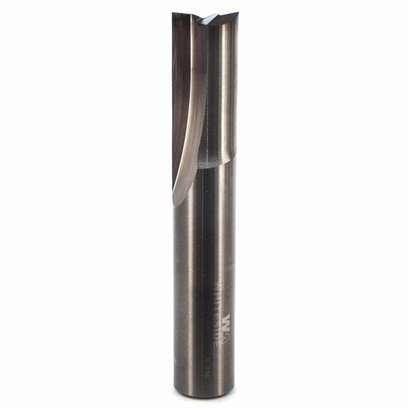 Solid Carbide Double Flute Straight Cut Router Bit - 1/2" SH - Diameter:1/2" - Cutting Length:1"